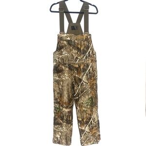 Browning Men’s Realtree Edge Camo PrimaLoft Insulated Hunting Bibs Overalls M